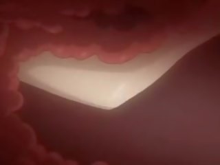 미친 활동 애니메이션 비디오 와 무수정 큰 가슴, 속박,