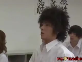 Sensational Japanese Teachers And Lots Of dirty clip