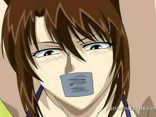 Hentai seotud üles täiskasvanud film prisoner saab keha teased sisse rühm