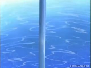 Hentai kerida sa swimsuit magkantot sa poolside
