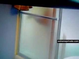 Il mio tettona bella e grassa (bbw) mamma spiato su in il doccia