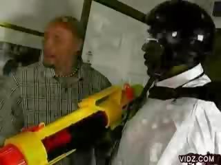 Bald, filthy Black stud licks Rikki's pussy