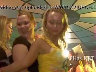 Hard core group sex in night club