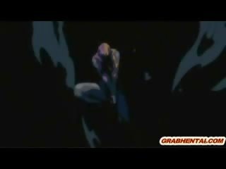 无尽 女孩 奇妙 钻 由 怪物 和 tentacles