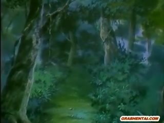 Gyzyl saçly anime feature uly monstr bat fucked