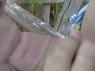 Amateur German sweety have fun in the forest