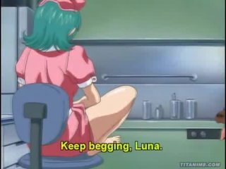 Beguiling cartoon nurse fucks and sucks her boss