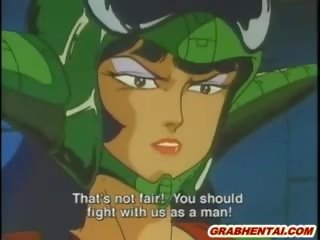 Hentai darling fucked sa pamamagitan ng halimaw sa harap ng kanya kaibigan