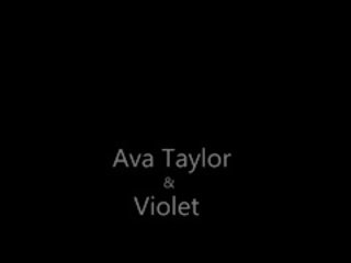 Lusty coeds ava taylor and violet cant get enough of
