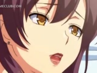 Dospívající 3d anime lassie bojování přes a velký penis