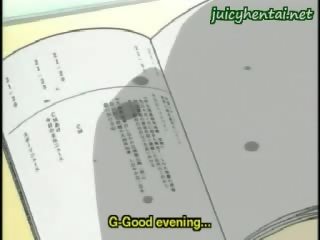 Anime diva s punčochy těšit a peter