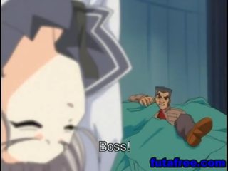 Tatlo hubad hentai babae may tali sa dildo