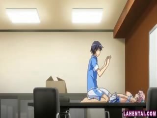 헨타이 seductress fondled 과 제공 머리
