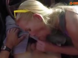Concupiscent blondinka jyrky sells herself for a fuck on tape