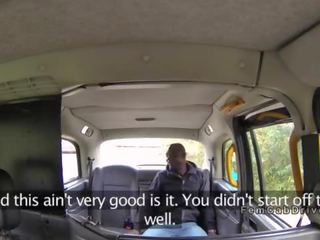 Big black cock into blonde cab driver