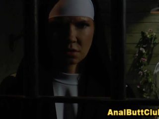 Fascinating ass bitch chained up