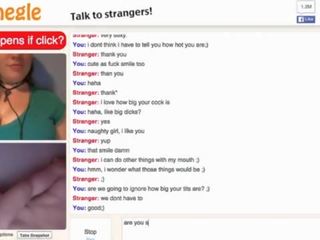 Big tit young lady teases on omegle