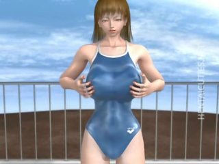 3D hentai escort take peter at poolside