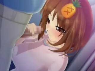 Perfektní nované hentai kuřátko freting
