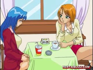 Japonská anime swell zkurvenej od za v the kancelář