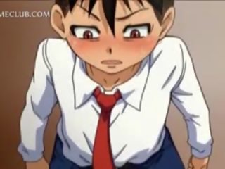 Anime paaralan deity puke teased may a pagdila bista mula sa ilalim ng palda