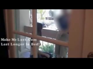 Ethel fucked in the otel balcony