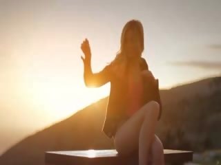 Pleasant blondie making an orgasm