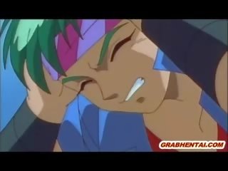 Hentai bắt và khoan tất cả lỗ thủng qua xúc tu con quái vật trong t