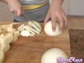 热 金发 苁蓉 olsen 知道 怎么样 到 厨师