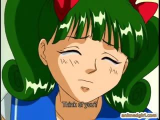 Energický hentai coed prstoklad a dildoing ji wetpussy v