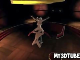 3d harley quinn gets licked and sucks on a manhood