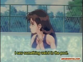 Swimsuit Hentai Allhole Drilled In The Swimming Pool