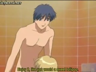 Attractive Anime Chick Sucking