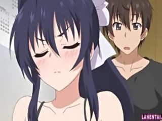 거대한 ~하는 헨타이 귀염둥이 도착 fondled 과 tittyfucks