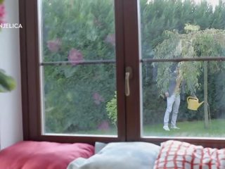 Goddess takes favorite sextoy and pushes it in hole