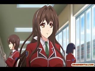 Malaking suso hapon hentai anak na babae nakatayo fucked at creampi