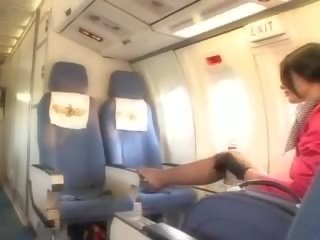Enchanting air hostess gets fresh ak döl aboard