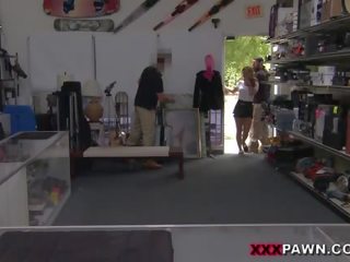 Enchantress waitress fucked by pawnshops owner