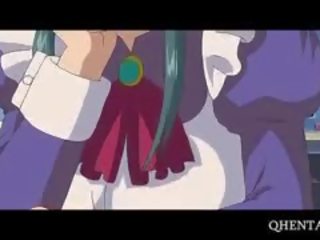 Срамежлив хентай deity отива в край с а с цици