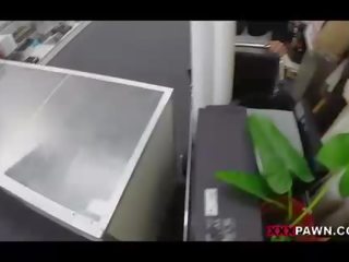 Super milf fucked at the pawnshop for cash