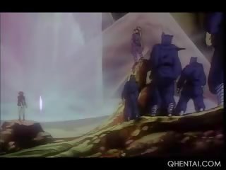 Hentai pouco escrava fica calvo quim esmagado com um bastão
