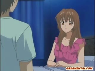 Slutty toon doll adolescent with enormous Melons gets assfucked by her brothers friend