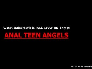 Adorable teen brunette getting fucked anally