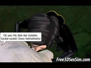 Hot 3D batgirl getting fucked hard by the joker