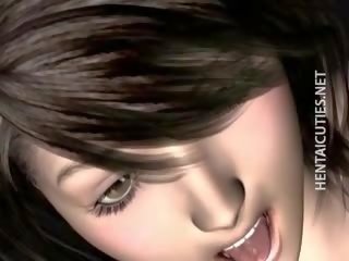 Brunet 3d anime goddess gets fucked