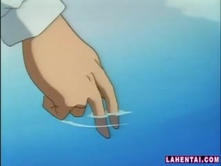 Hentai cutie in swimsuit gets fucked in the blumbang