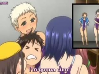 Brunet anime rides prick in locker
