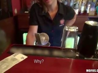 Amateur barmaid paid for dirty movie in the bar