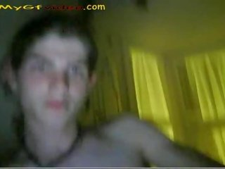 Szép fiatal emo pár játék tovább webkamera