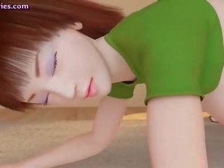 Innocent looking animated diva